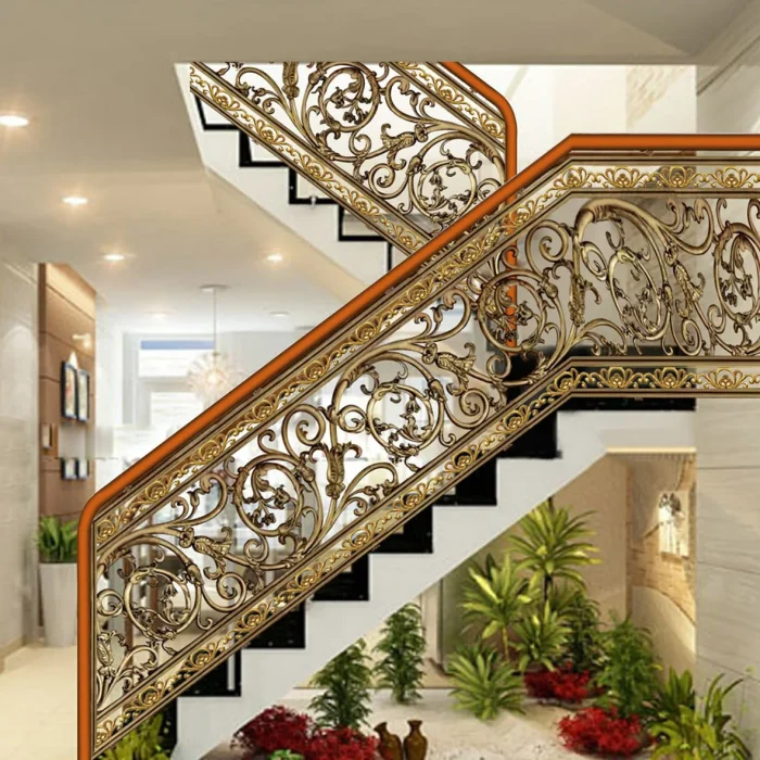 Lan can cầu thang nhôm đúc BL-19